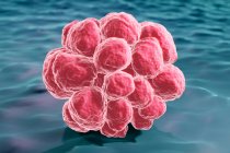 Cellules cancéreuses formant une tumeur, illustration. — Photo de stock