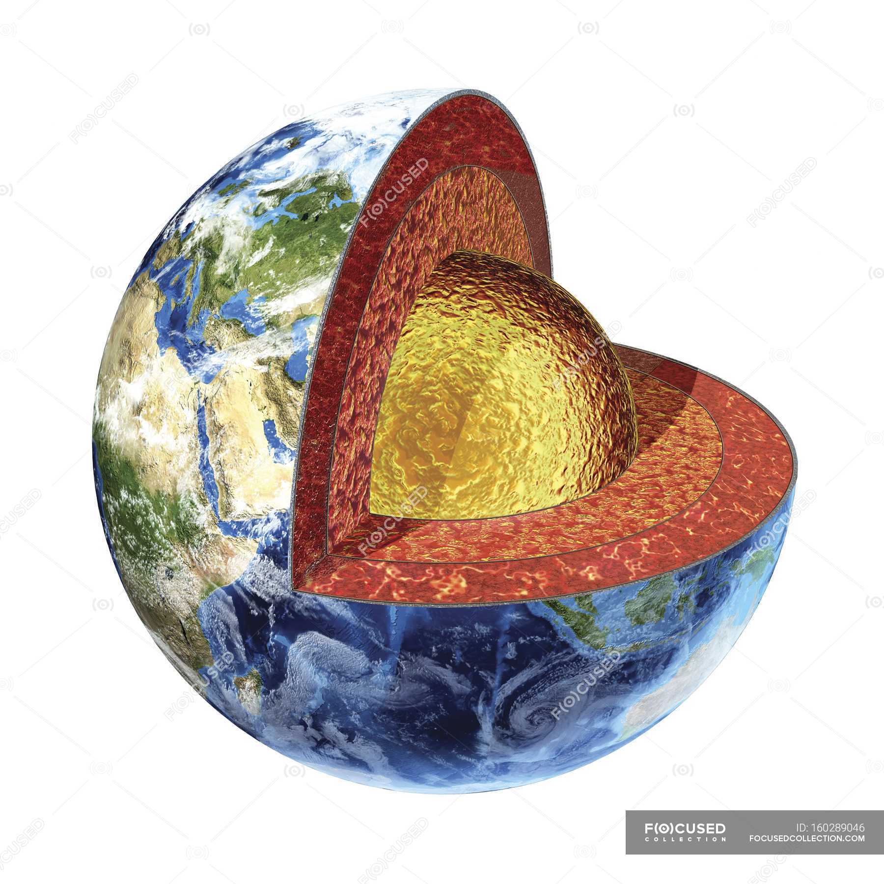 what layer of the earth is mostly made up of magma