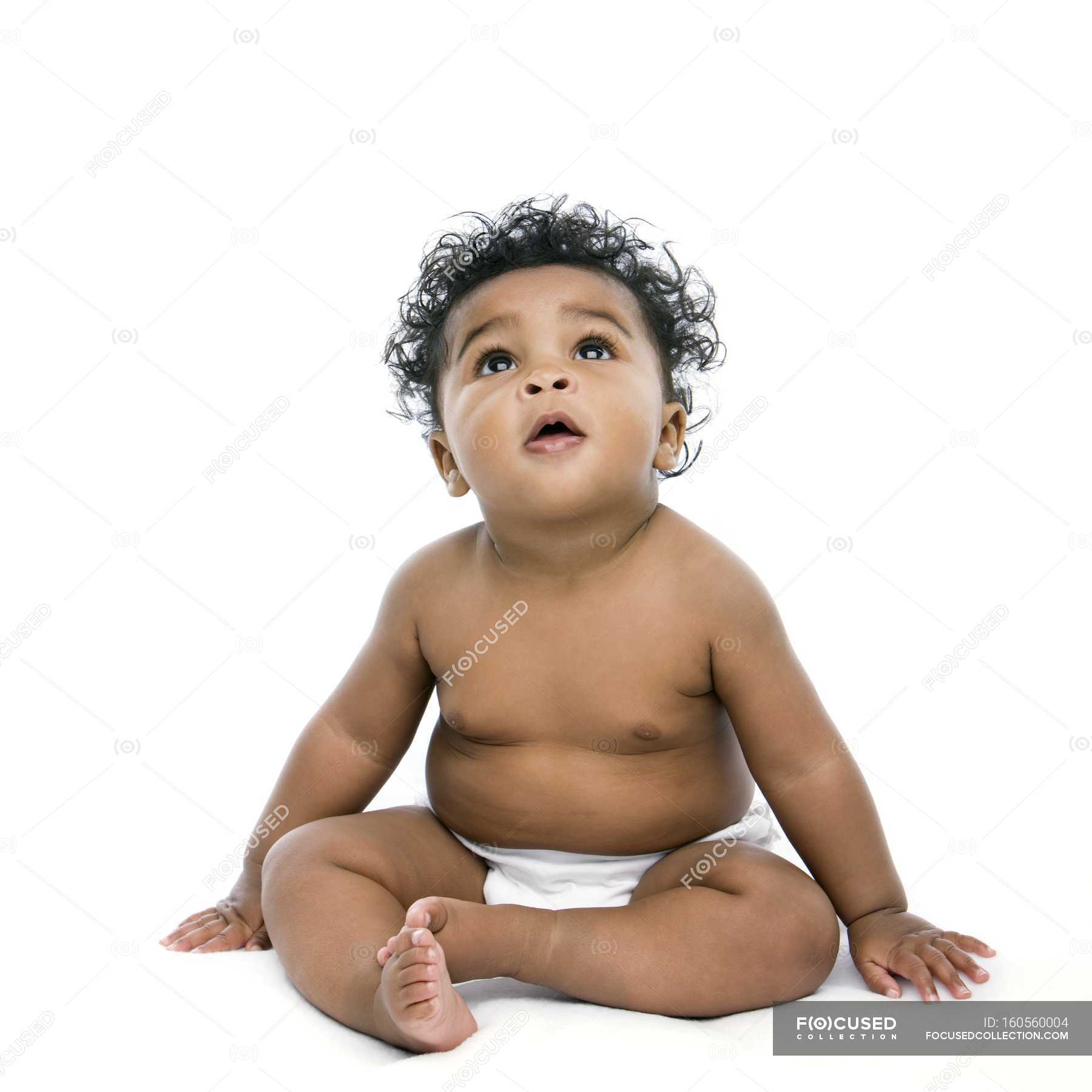 Baby Girl Sitting Stock Image Image Of Toddler Portrait 7645449