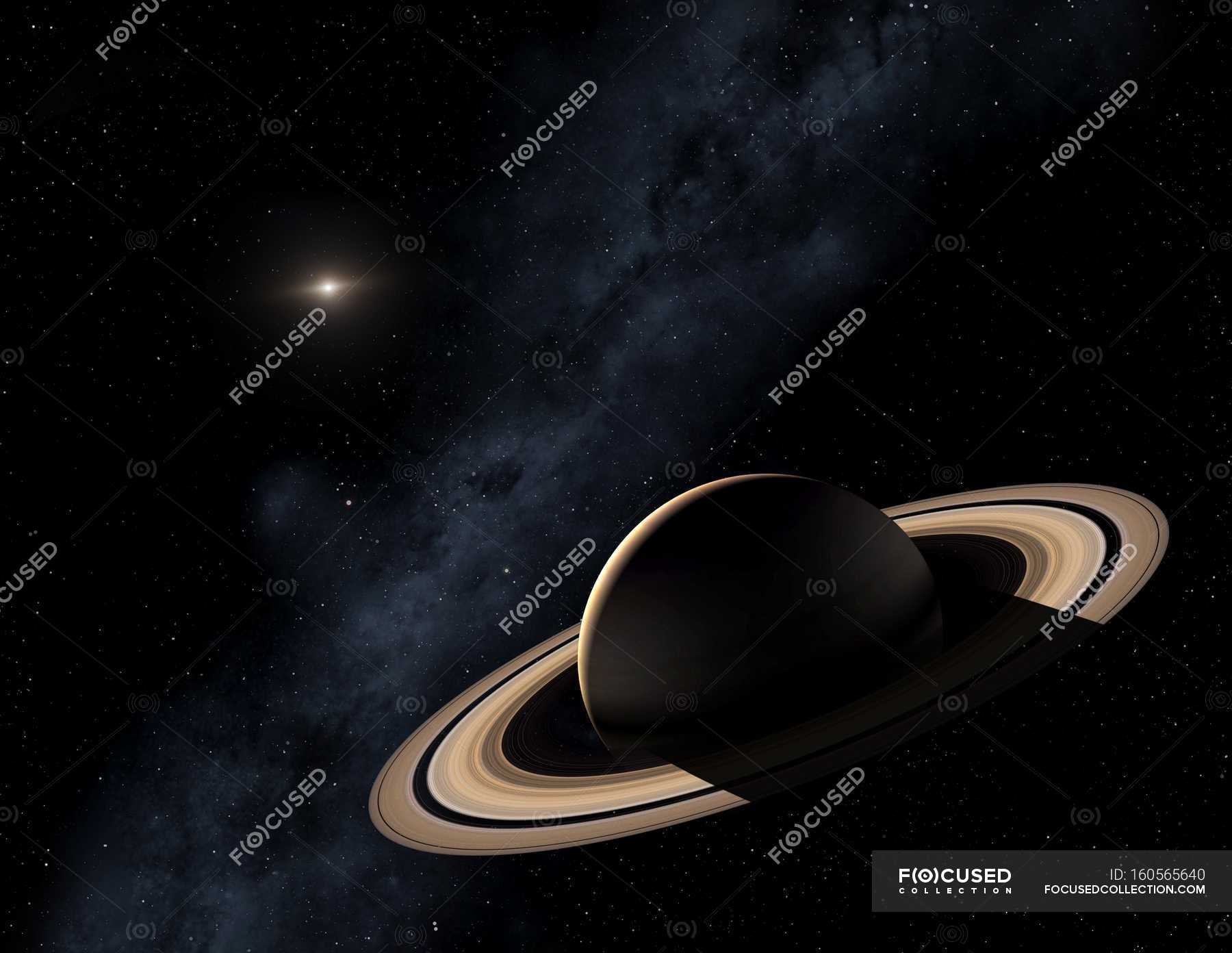 Saturn gas giant — solar system, helium - Stock Photo | #160565640