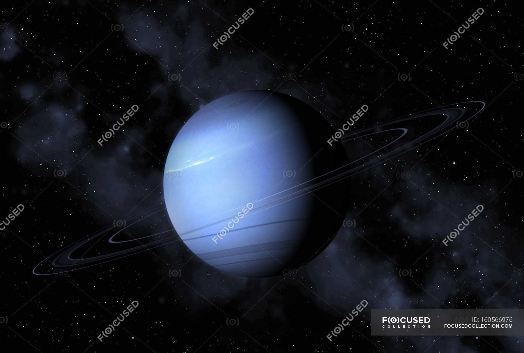 Neptune gas giant — illustration, mostly Stock Photo 160566976