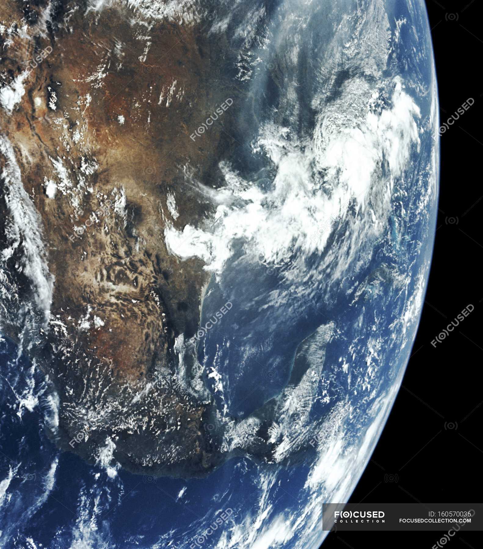 Satellitenbild Vom Golf Von Mexiko Und Pazifik — Wasser Erde Stock