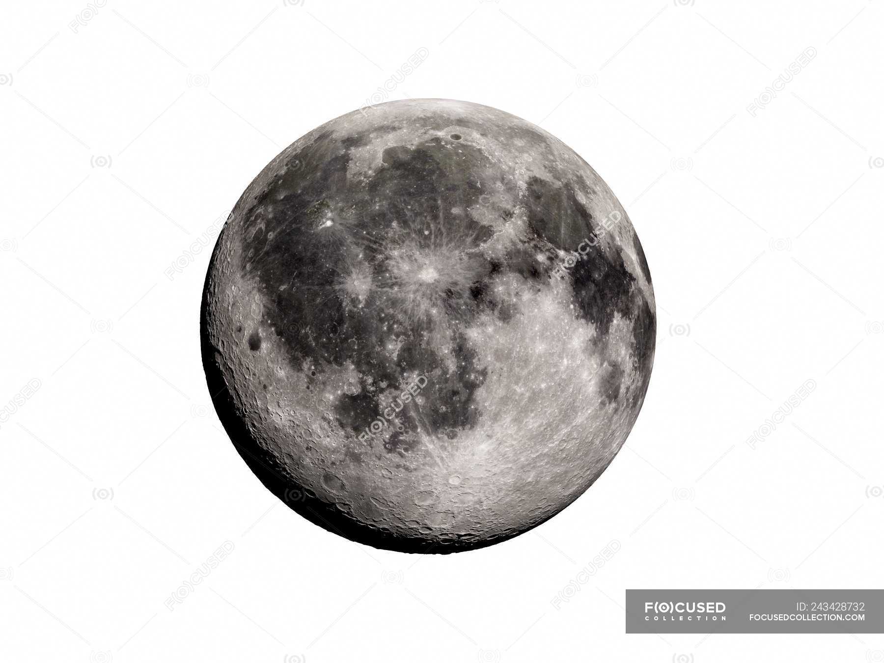 Фото луны на белом фоне