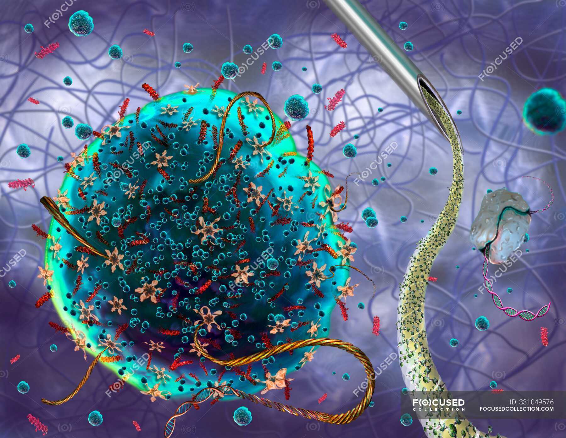 genetic-engineering-illustration-synthetic-small-ribonucleic-acid