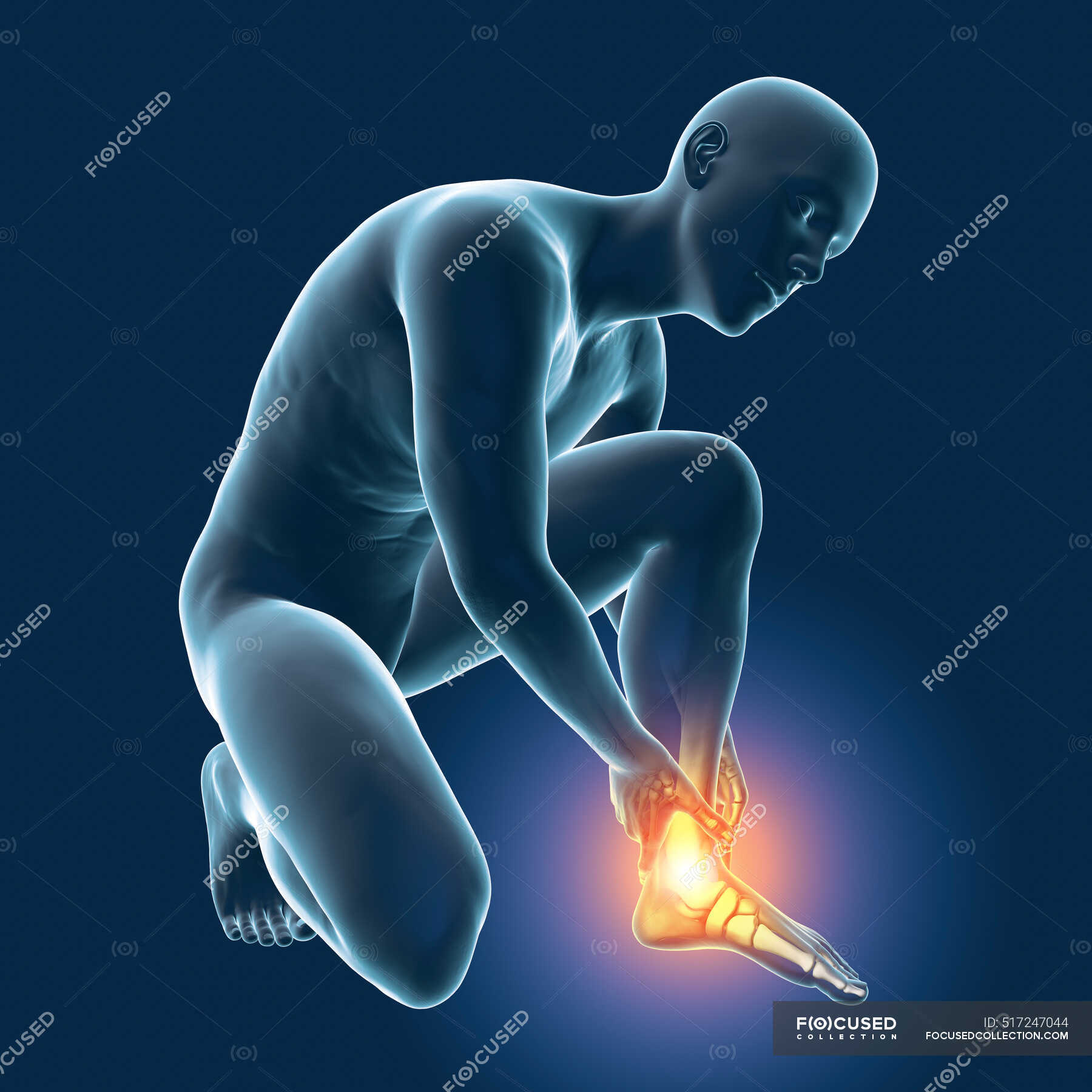 man-with-foot-pain-and-highlighted-skeleton-computer-illustration