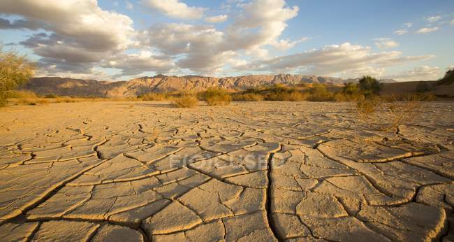 Terreno arido nel deserto di Aravah, Israele . — Foto stock