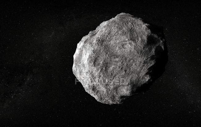 Illustration de grand astéroïde — Photo de stock