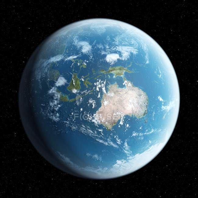 Planète Terre vue de l'espace — Photo de stock
