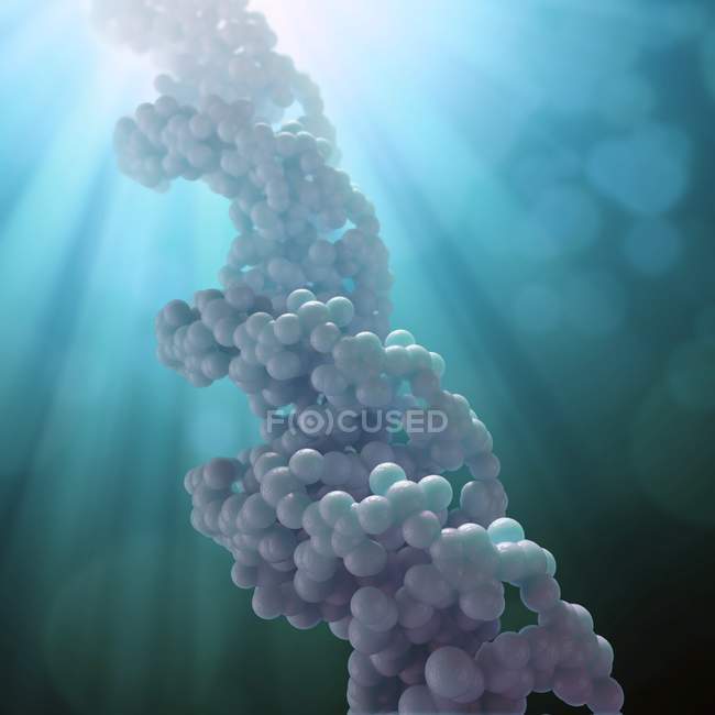 Молекулярная структура ДНК — стоковое фото