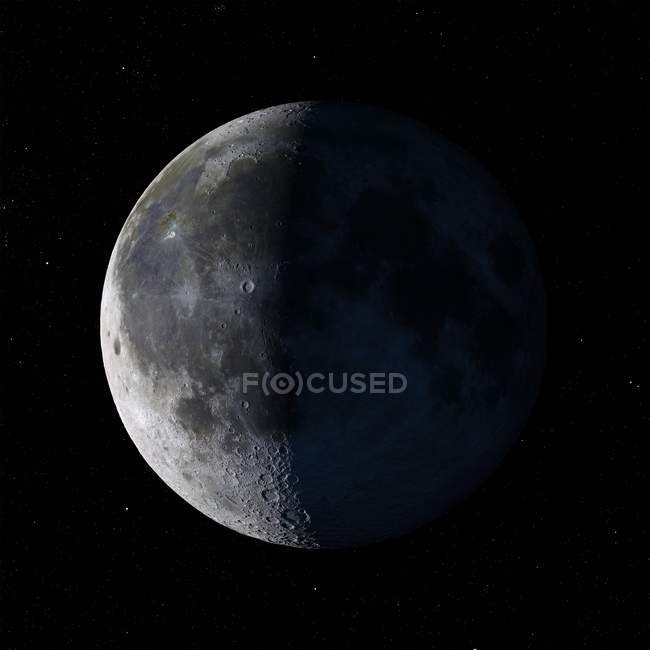 Satellitenbild des Mondes — Stockfoto