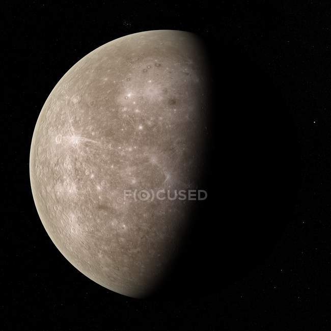 Satélite vista de Mercurio - foto de stock