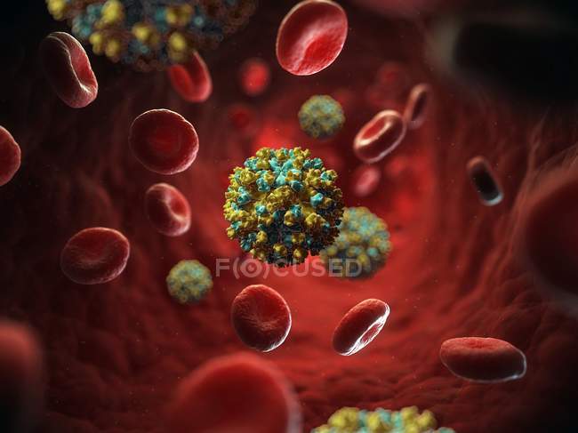 Візуальний render гепатиту E — стокове фото