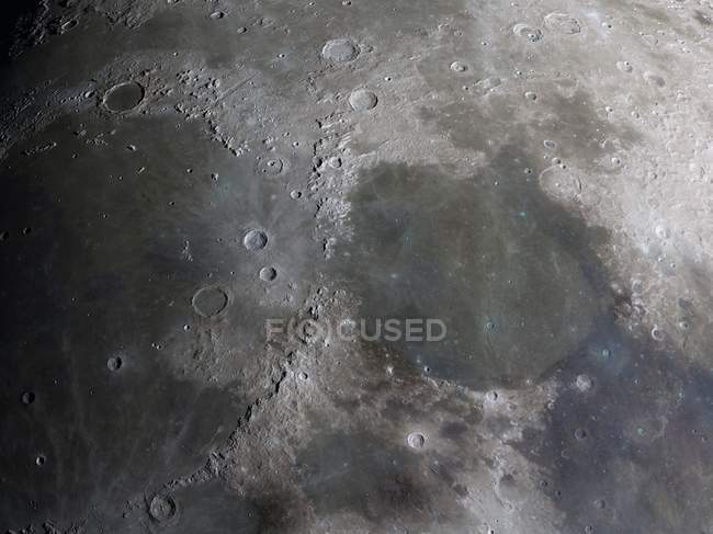 Vista satellitare della Luna — Foto stock