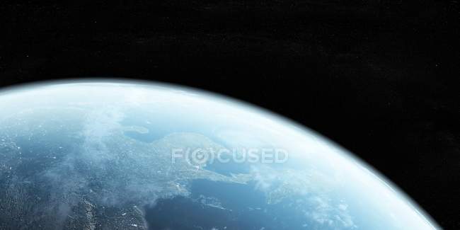 Die Erde aus dem All gesehen — Stockfoto