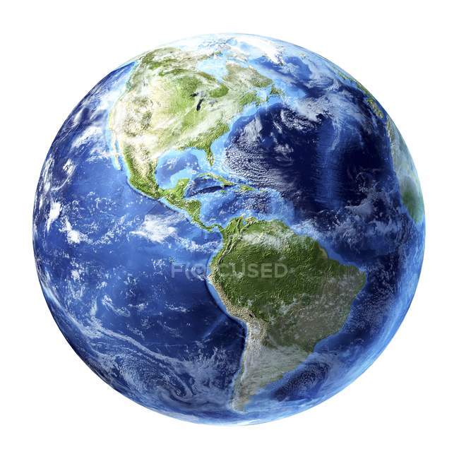 Vue satellite des Amériques — Photo de stock