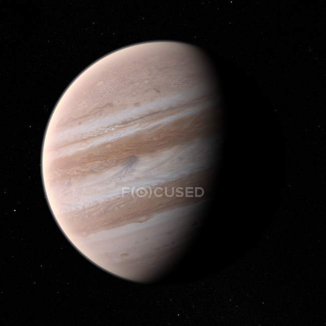 Вигляд з супутника Юпітера — стокове фото