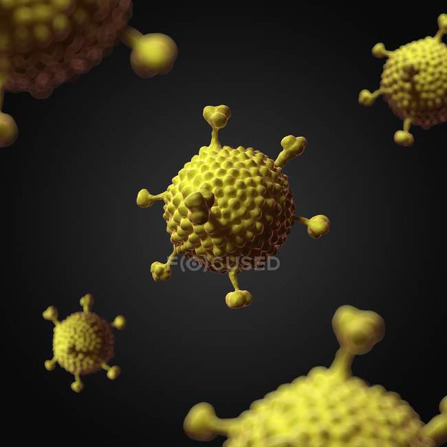 Visuelle Darstellung des Adenovirus — Stockfoto