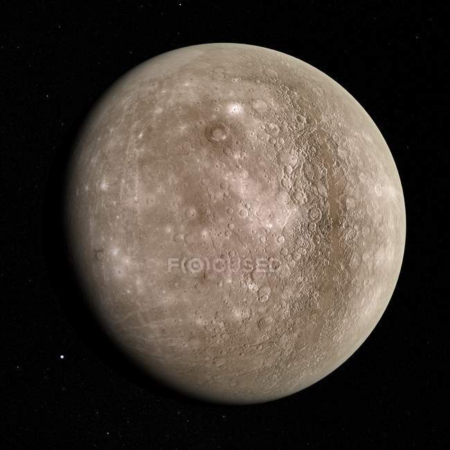 Vista por satélite de Mercúrio — Fotografia de Stock
