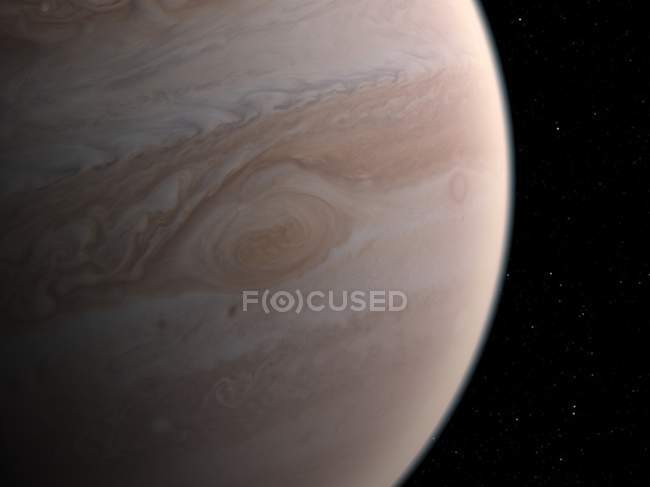 Вигляд з супутника Юпітера — стокове фото