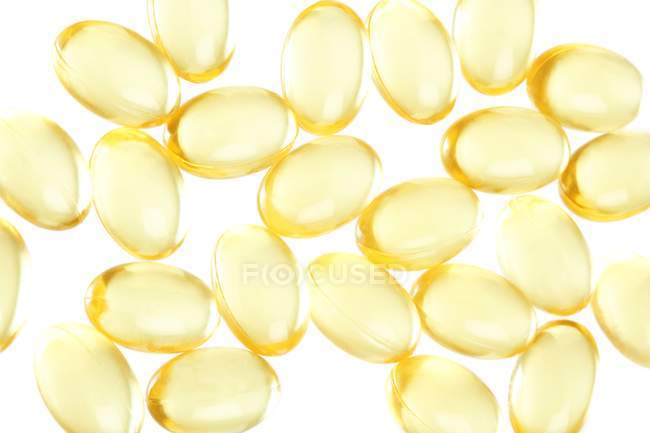 Close-up of medical supplements on white background. — Stock Photo