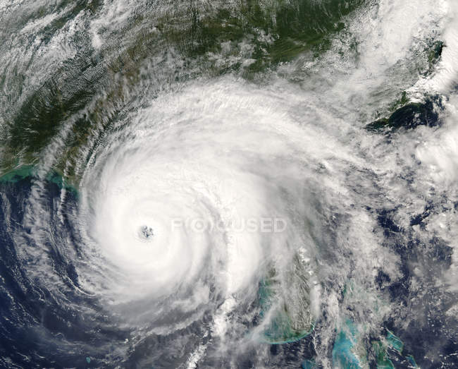 Спутниковое изображение урагана Иван над Мексиканским заливом . — стоковое фото