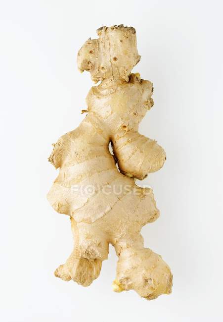 Ginger root on white background. — Stock Photo