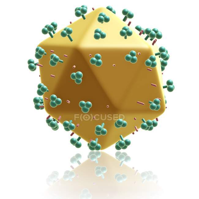 Particule du virus du sida — Photo de stock