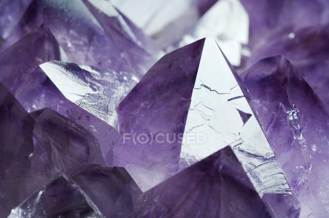 Struttura dei cristalli di ametista — Foto stock