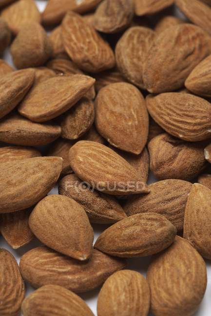 Close-up view of almonds nuts — Stock Photo