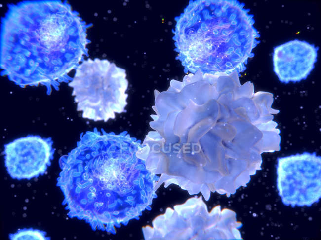 Células dendríticas do sistema imunitário — Fotografia de Stock