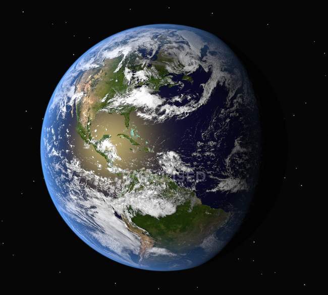 Vista satellitare della terra — Foto stock
