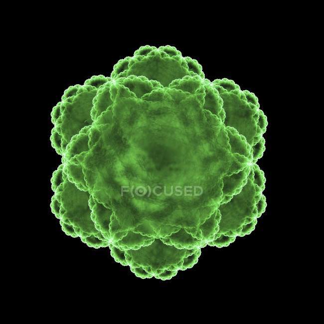 Rendu visuel des particules de virus — Photo de stock
