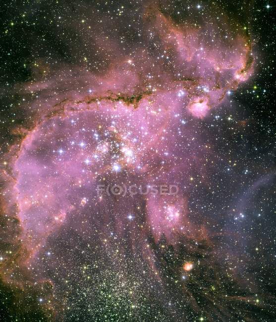Starbirth region N66, Hubble Space Telescope image. — Stock Photo