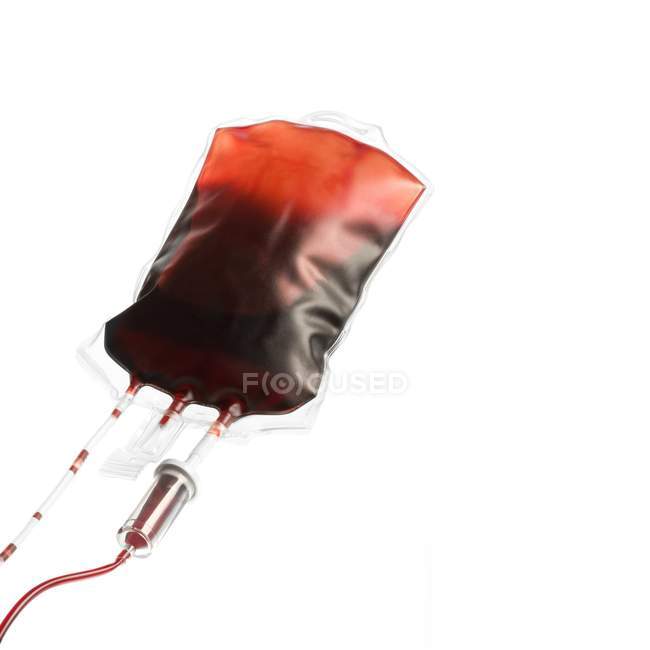 Які здали кров у пластиковий мішок — стокове фото