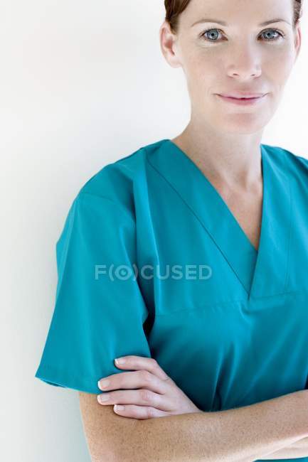 Retrato de profesional médico femenino . - foto de stock
