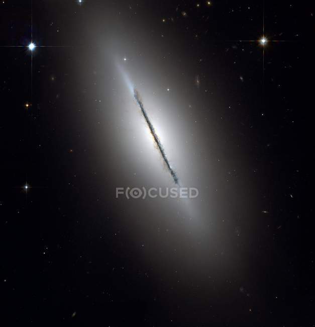 Galaxie des broches (NGC 5866), image optique . — Photo de stock