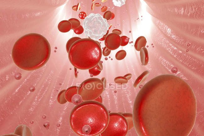 Nanopartículas no sangue — Fotografia de Stock