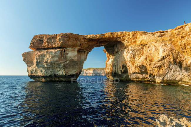 Мальовничий вид на блакитні вікна, Гозо, Мальта. — стокове фото