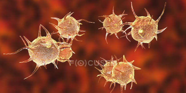 Microorganismes pathogènes abstraits — Photo de stock