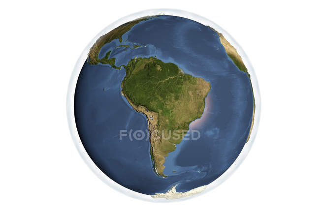 La Tierra vista desde el espacio - foto de stock