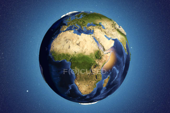 Earth as viewed from space — Stock Photo