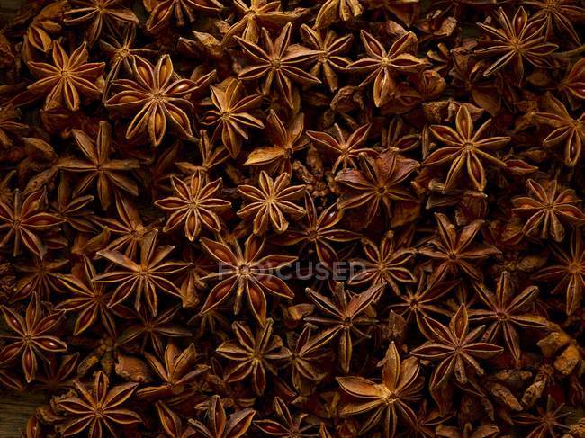 Звездные анисовые семена, полная рамка . — стоковое фото