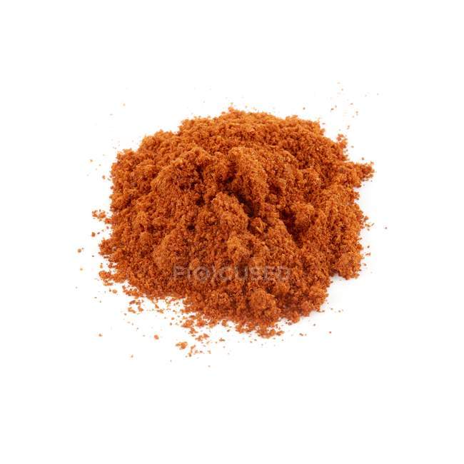 Chili powder on white background. — Stock Photo