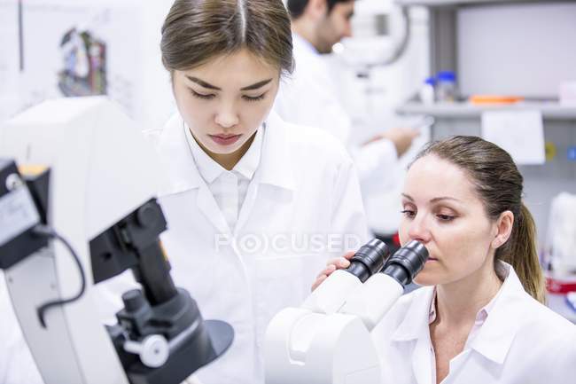 Femmes scientifiques travaillant en laboratoire
. — Photo de stock