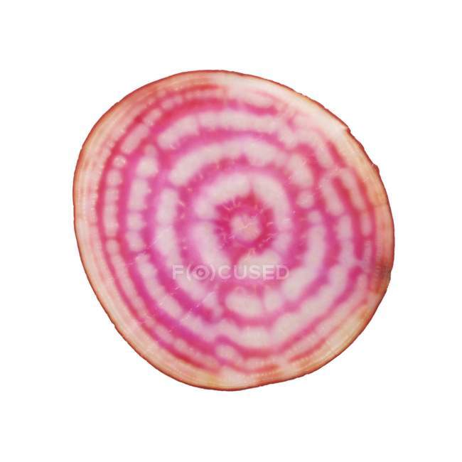 Beetroot cut in half on white background. — Stock Photo