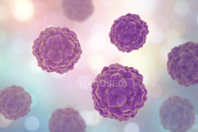 Transfusionsübertragene Viruspartikel, digitale Illustration — Stockfoto