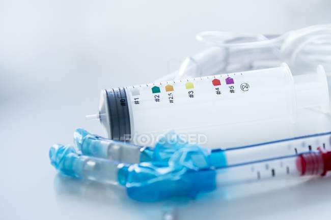 Tracheal intubation kit on white background. — Stock Photo