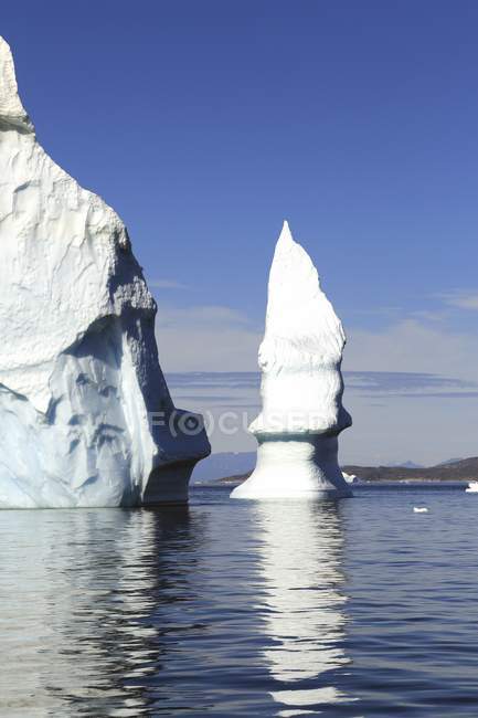 Icebergs from icefjord, Ilulissat, Disko Bay, Groenland . — Photo de stock