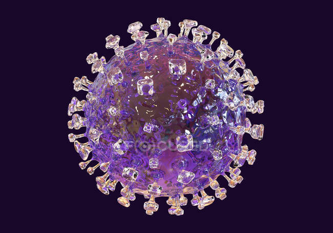 Particule de virus Nipah, illustration numérique
. — Photo de stock
