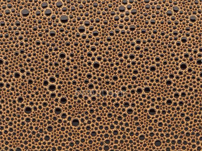 Ilustração 3D de textura de espuma de café com bolhas, close-up
. — Fotografia de Stock